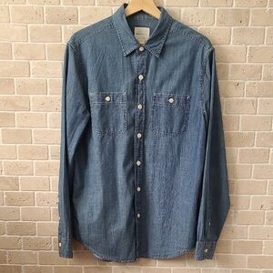 Men's American Eagle Outfitters Denim Button-Down Shirt